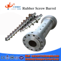 Rubber screw barrel for cold feed rubber extruder